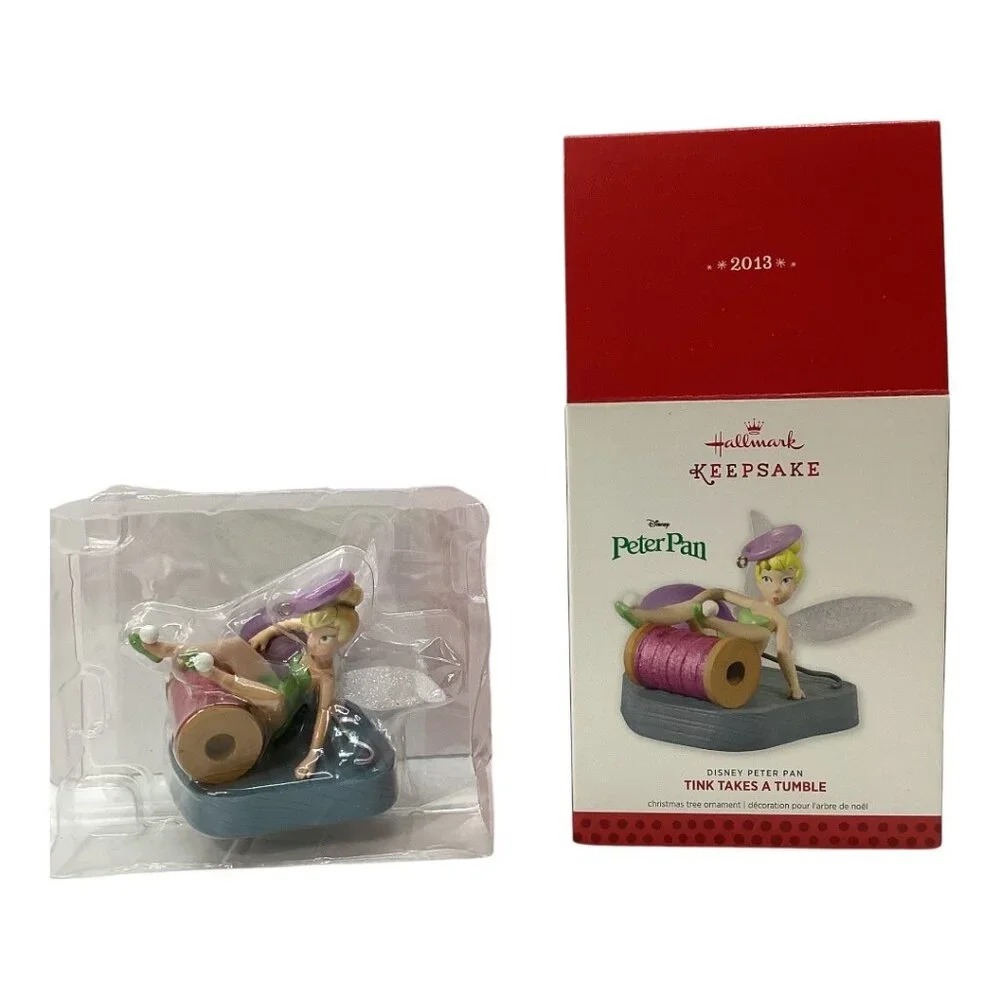Disney Peter Pan Tink Takes A Tumble Hallmark Keepsake Ornament Christmas 2013 N